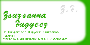 zsuzsanna hugyecz business card